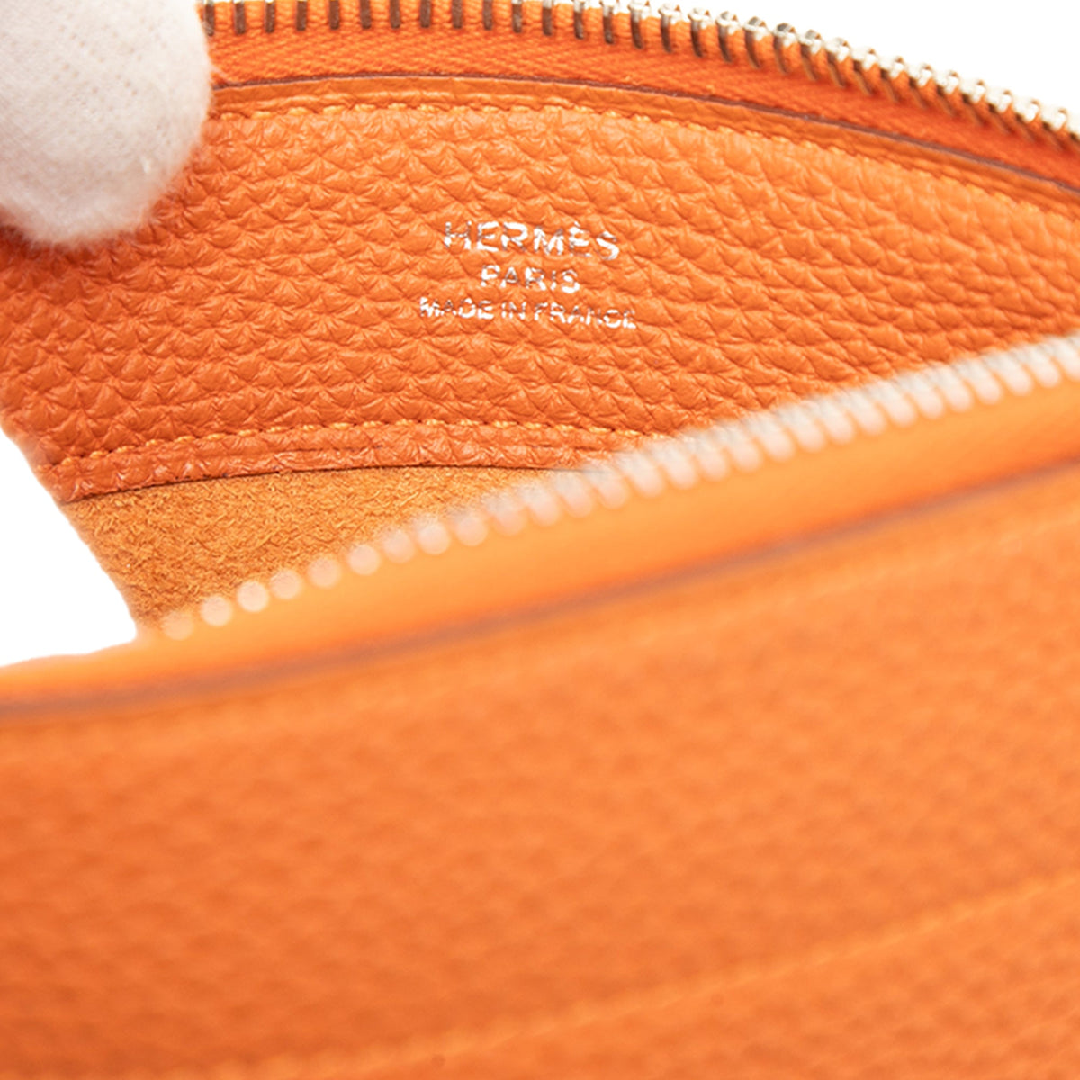 Hermès Mini Togo Bazar Pouch — Orange