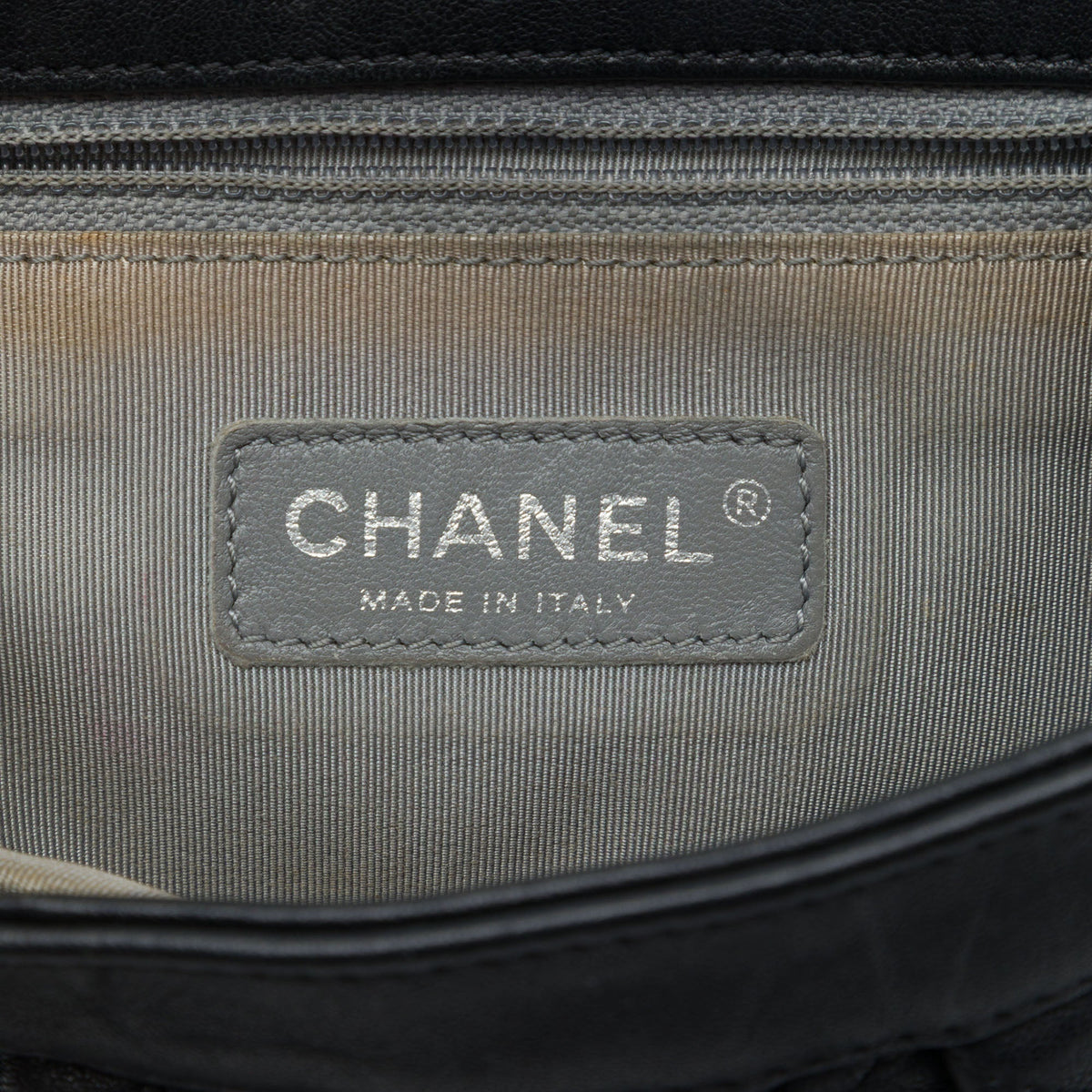 Chanel Mini Quilted Lambskin Chain Around Flap — Black