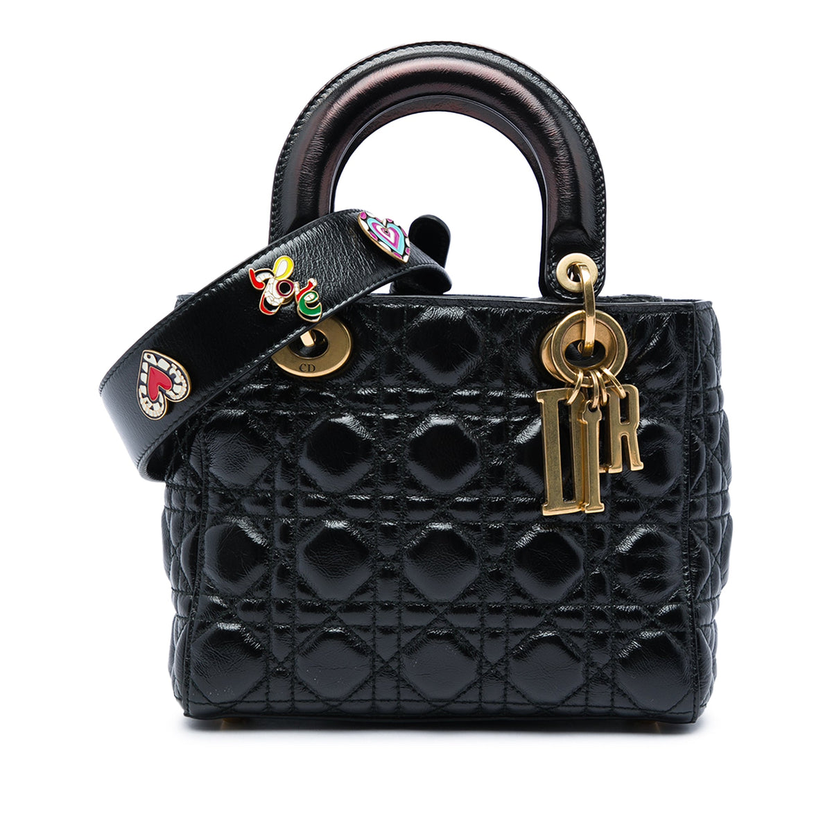 Dior Small Crinkled Patent Cannage My ABCDior Lady Dior