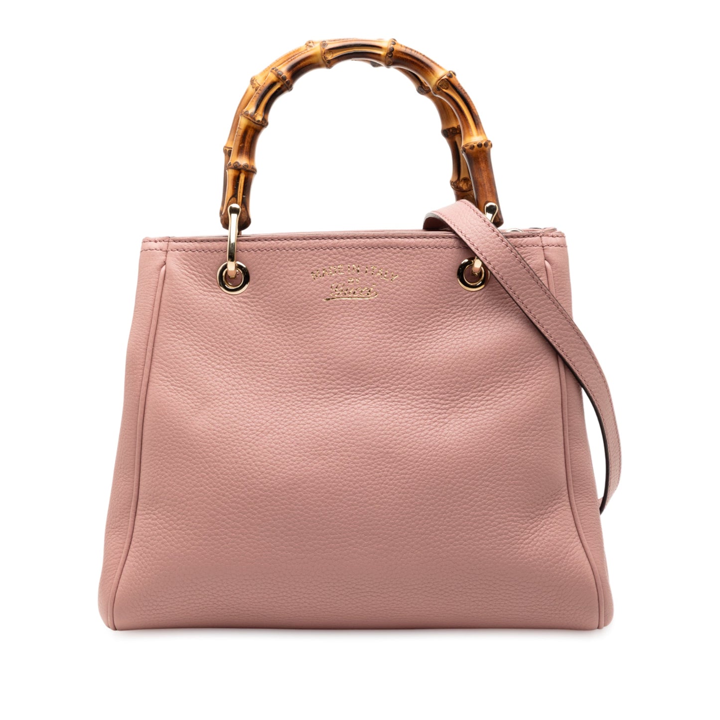 Gucci Small Calfskin Bamboo Shopper Satchel