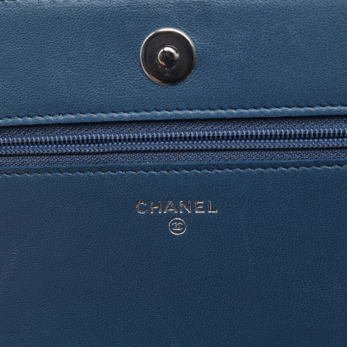 Chanel Crystal Embellished Lambskin Boy Wallet On Chain