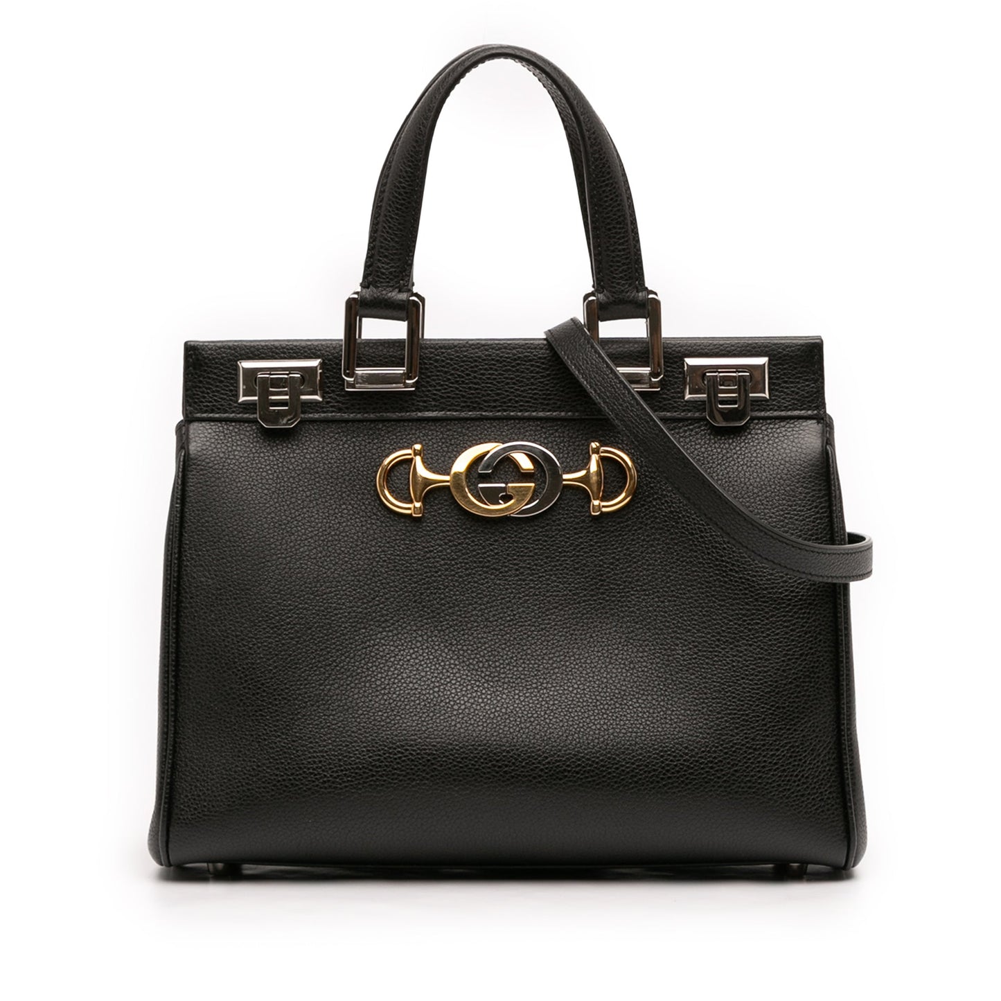 Gucci Small Grained Calfskin Zumi Top Handle Bag
