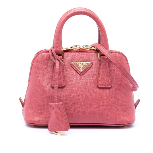 Mini Saffiano Lux Promenade Satchel