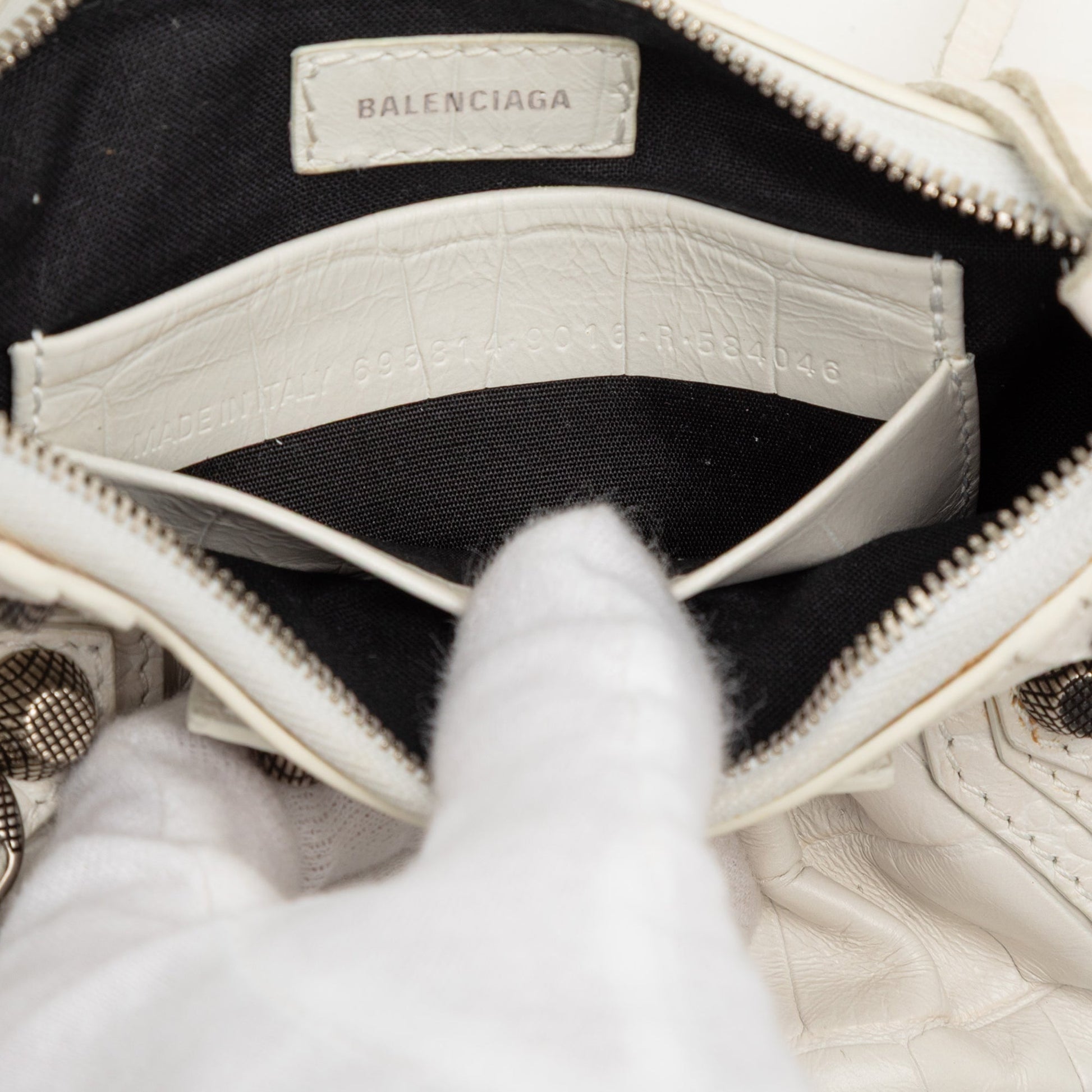 Balenciaga Mini Embossed Leather Motocross Le Cagole