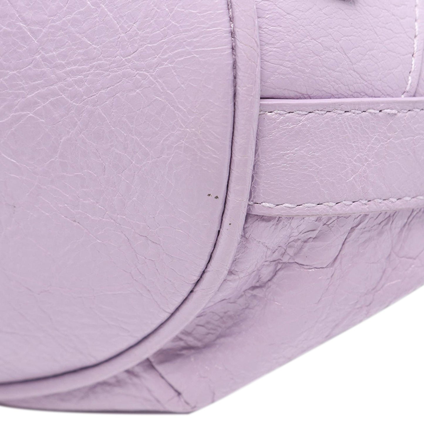 Balenciaga Lambskin Le Cagole Bucket Bag XS
