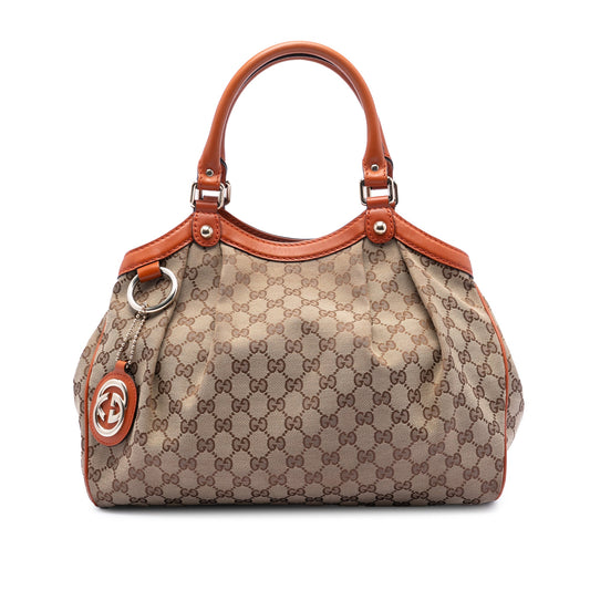 Gucci Medium GG Canvas Sukey Tote