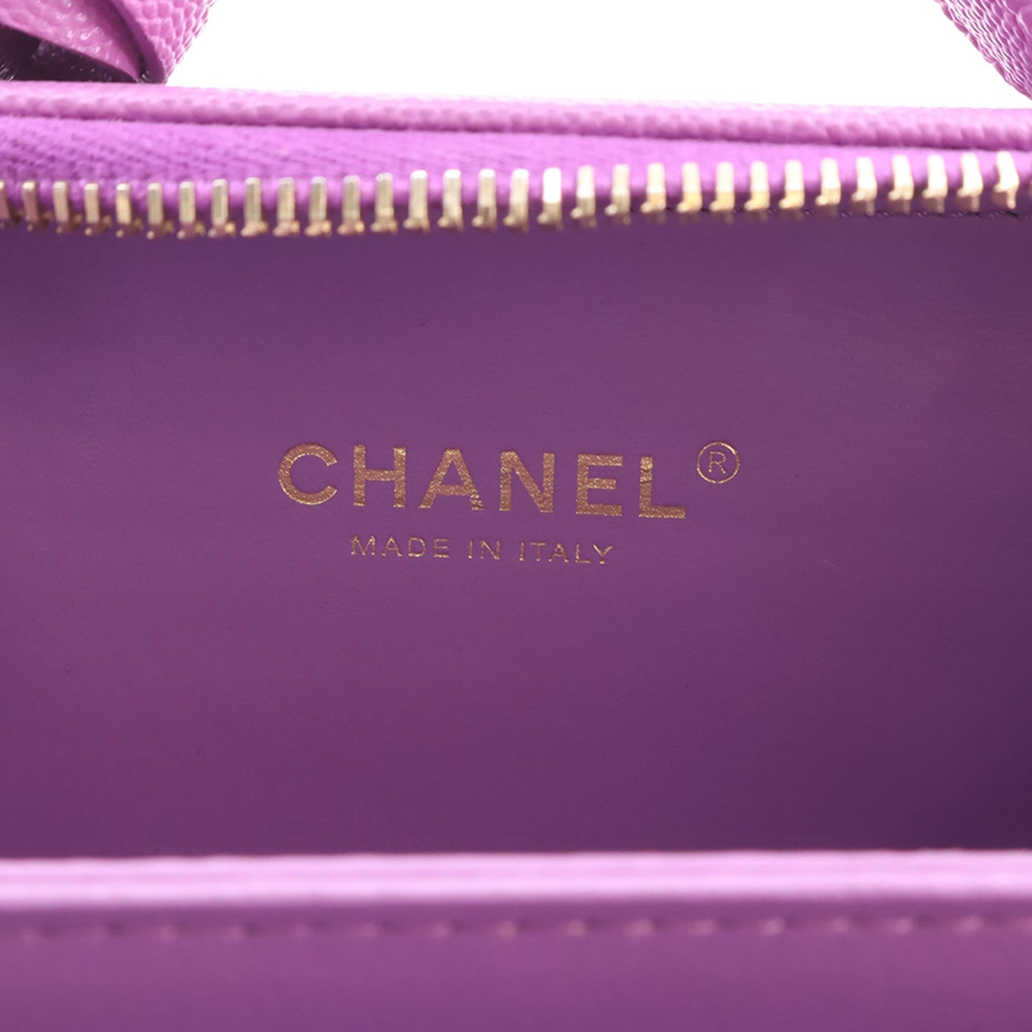 Chanel Small Caviar CC Filigree Vanity Case