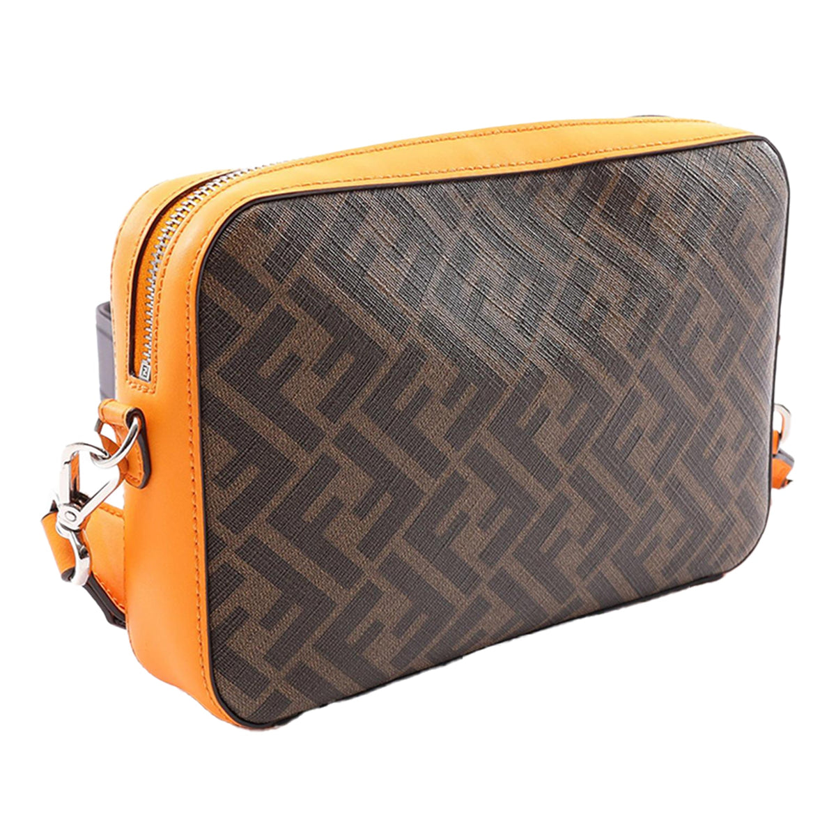 Fendi Zucca Coated Canvas Diagonal Camera Bag — Brown