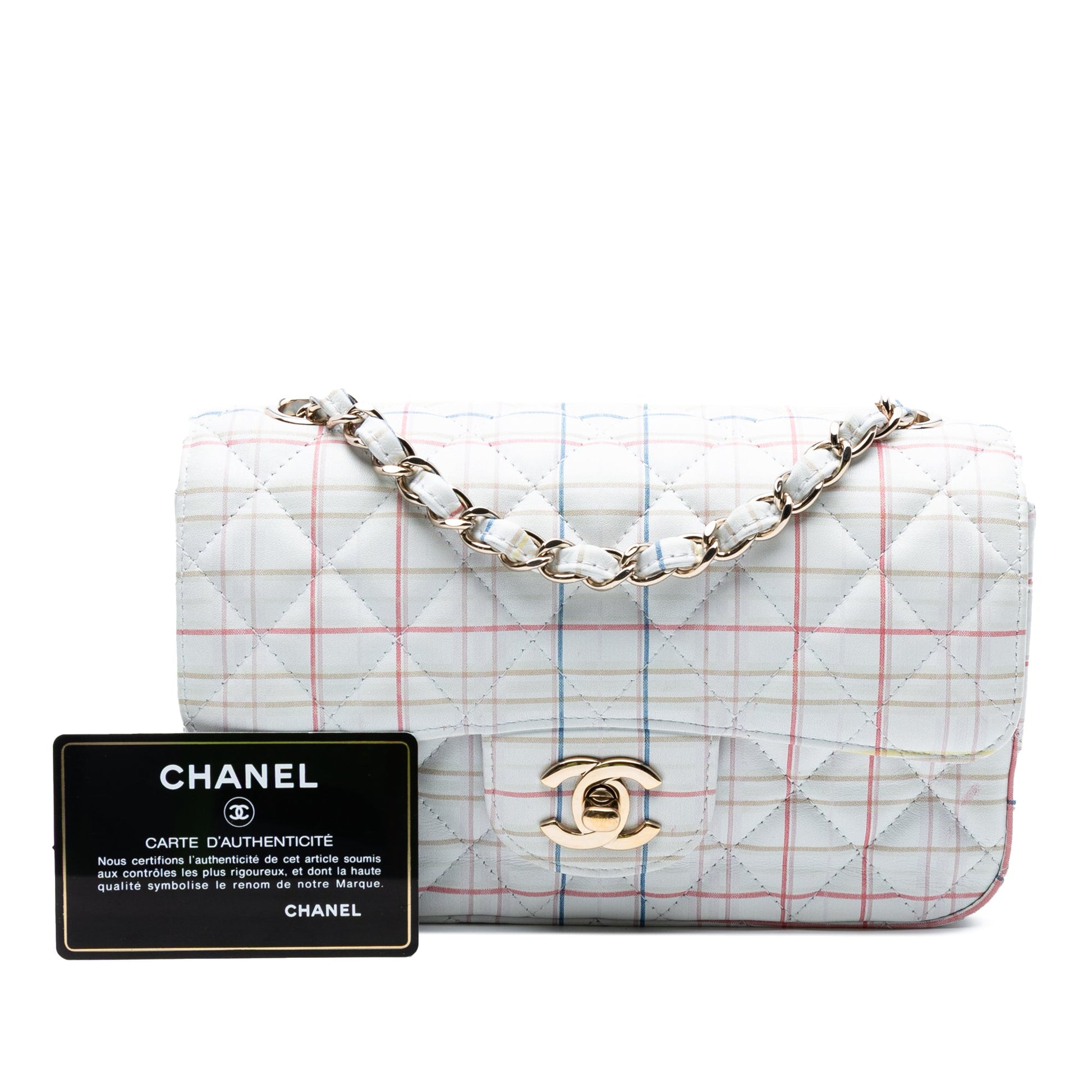 Chanel Mini Rectangular Classic Printed Calfskin Single Flap