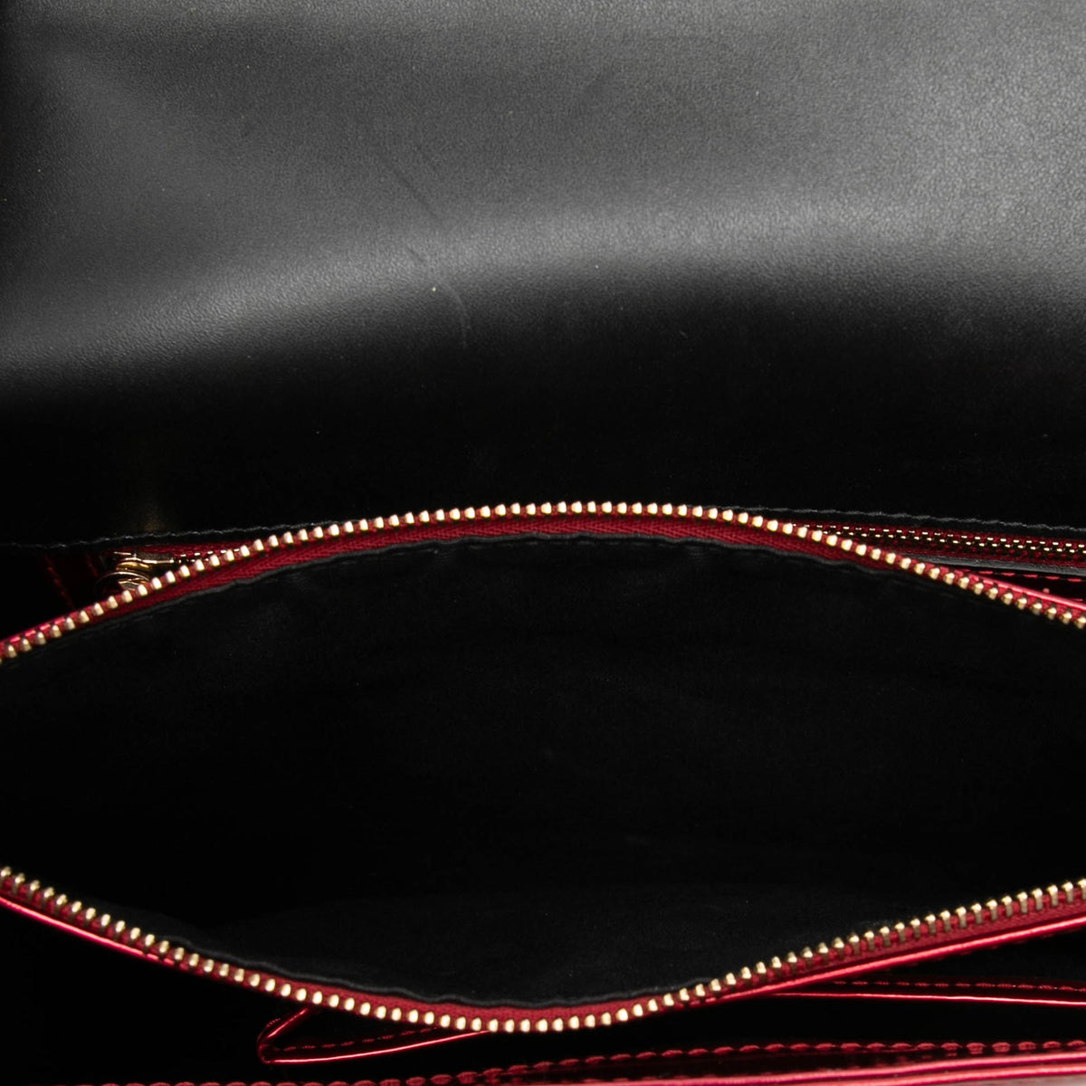 Bvlgari Medium Patent Serpenti Forever Shoulder Bag — Red
