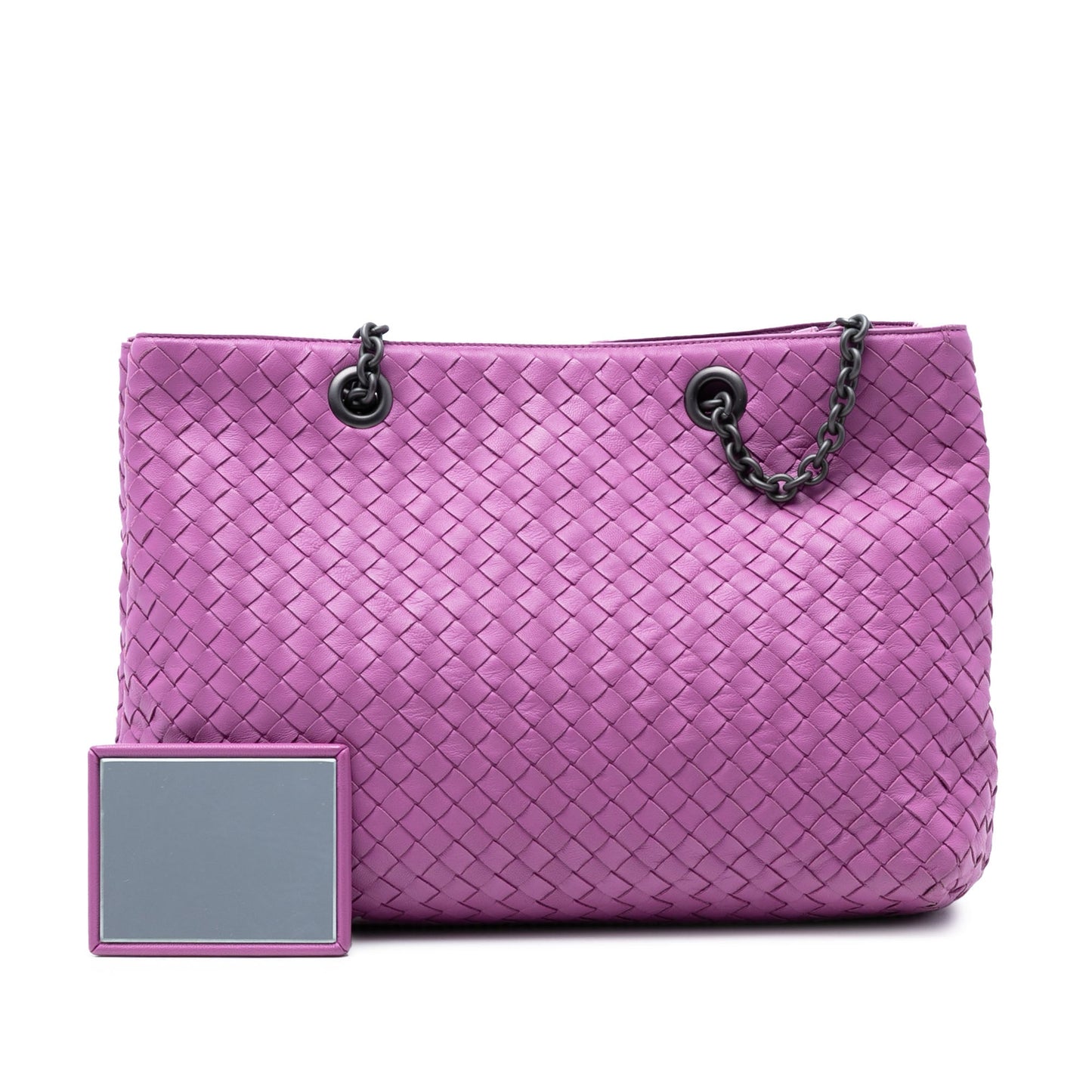 Bottega Veneta Medium Nappa Intrecciato Double Chain Tote
