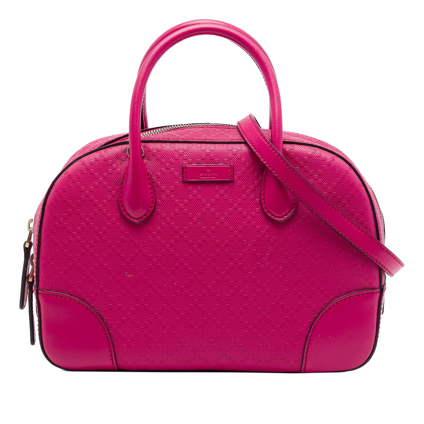 Gucci Diamante Bright Calfskin Satchel