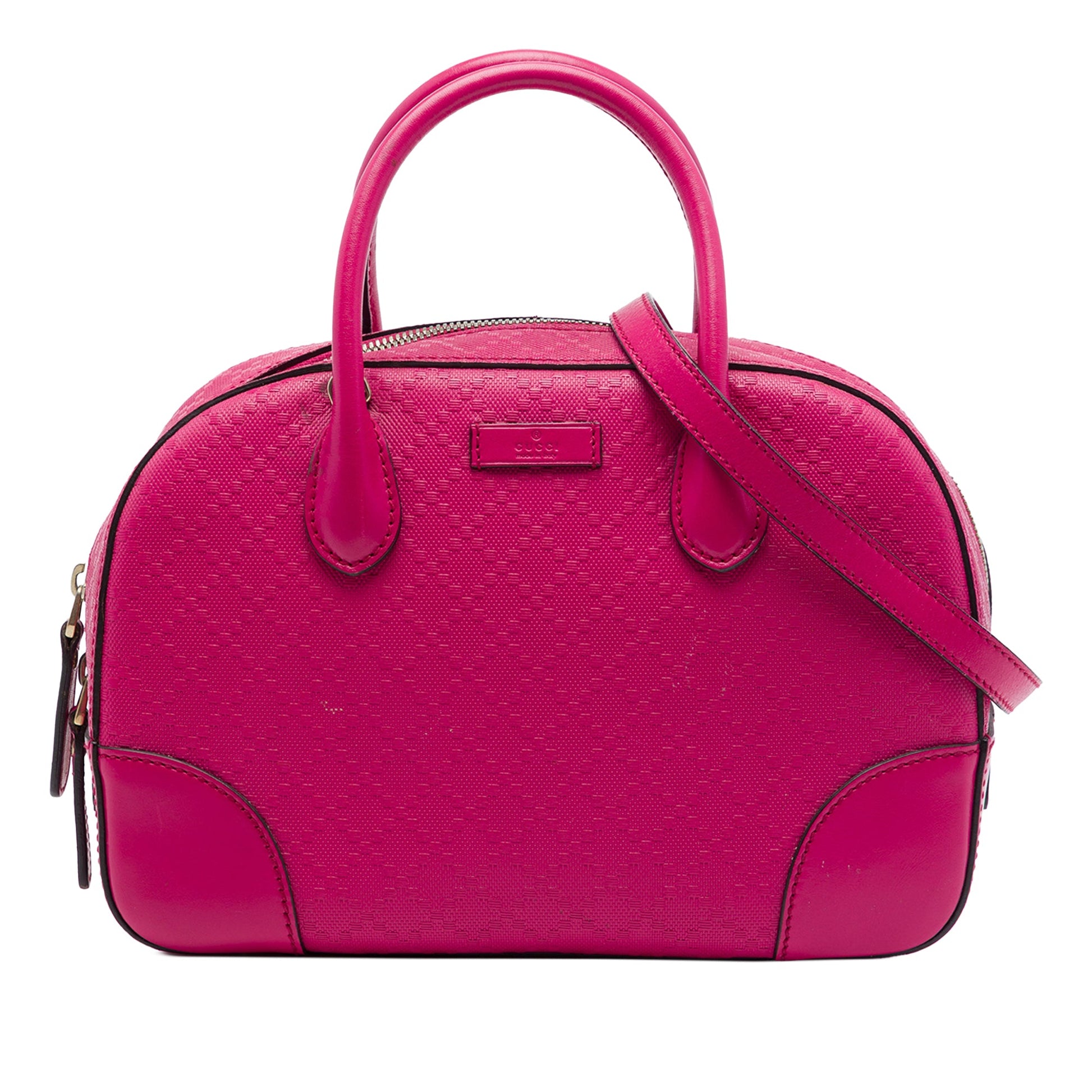 Gucci Diamante Bright Calfskin Satchel