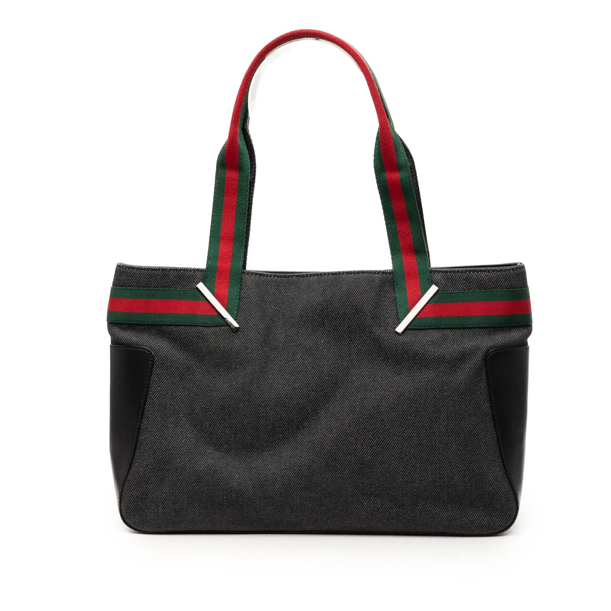 Gucci Denim Web Tote