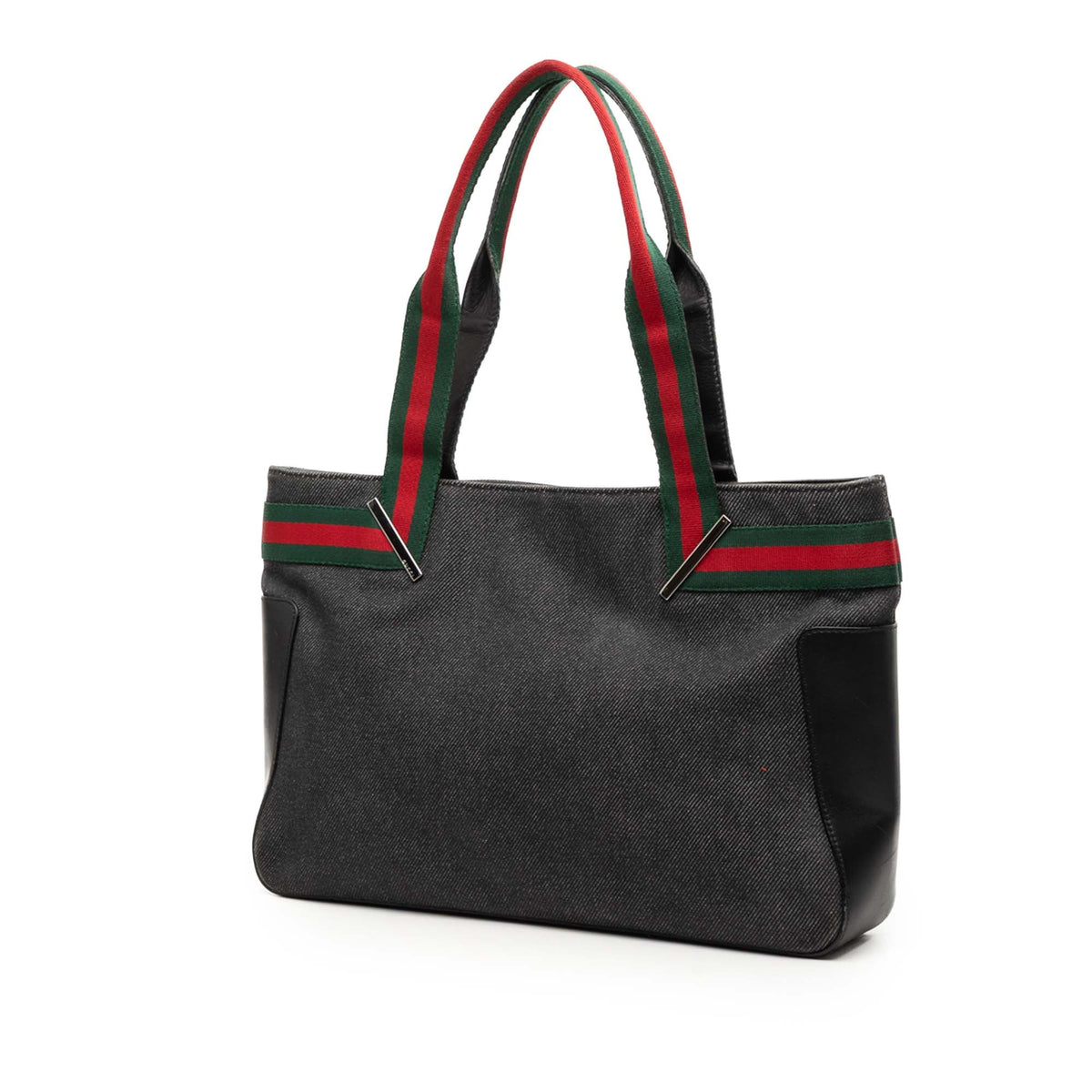 Gucci Denim Web Tote