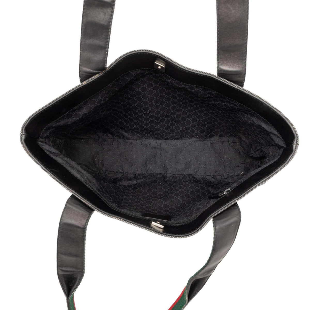 Gucci Denim Web Tote