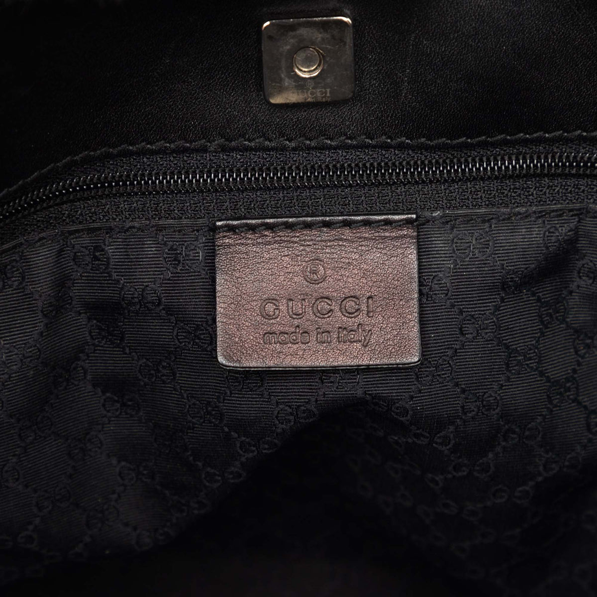 Gucci Denim Web Tote
