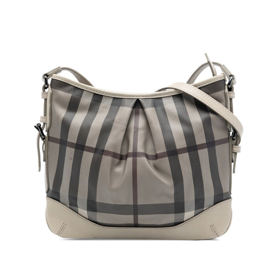 Burberry Smoke Check Coated Canvas Hartham Crossbody
