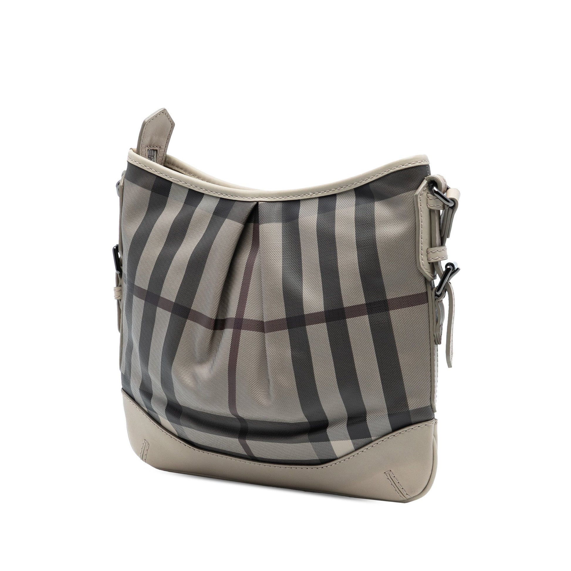 Burberry Smoke Check Coated Canvas Hartham Crossbody