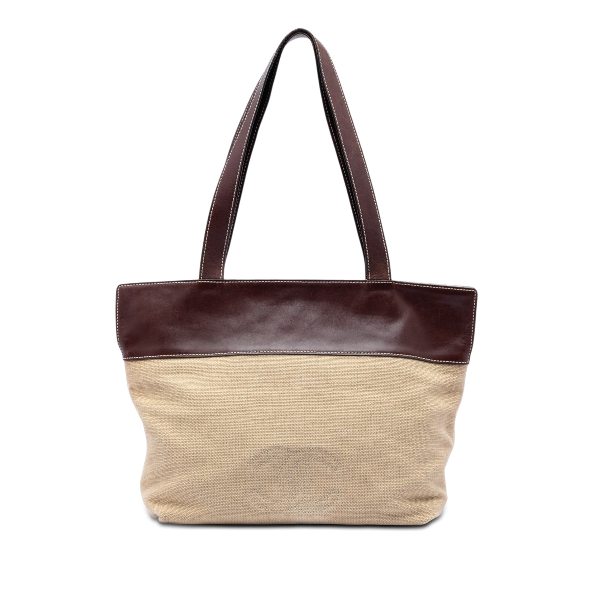 Chanel CC Canvas and Leather Tote