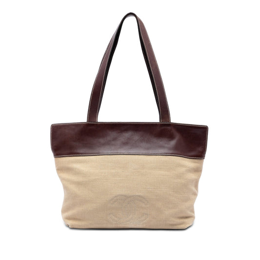 Chanel CC Canvas and Leather Tote