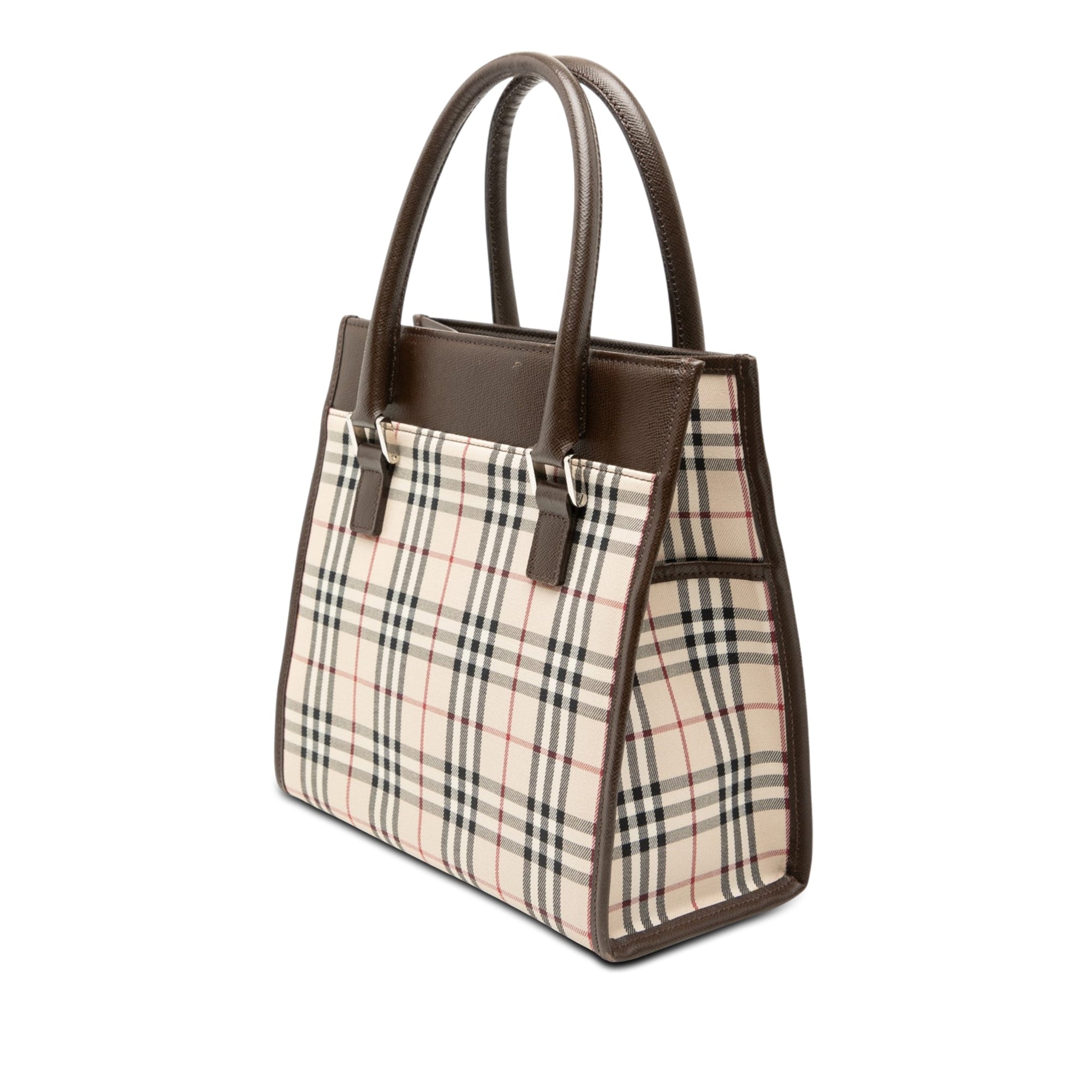 Burberry House Check Canvas Handbag