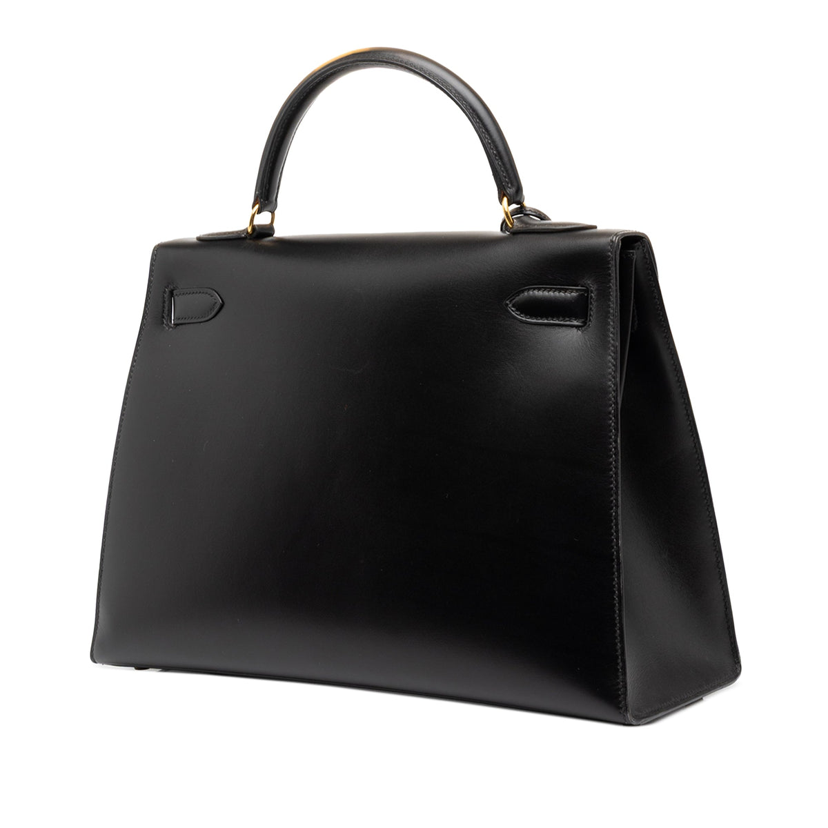 Hermès Box Calf Kelly Sellier 32 — Black
