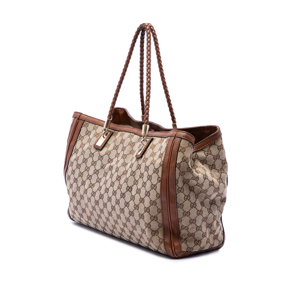 Gucci GG Canvas Bella Tote — Beige