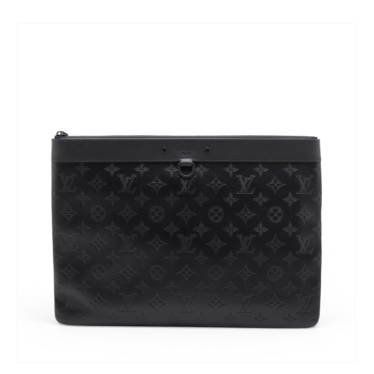 Louis Vuitton Monogram Shadow Discovery Pochette — Black