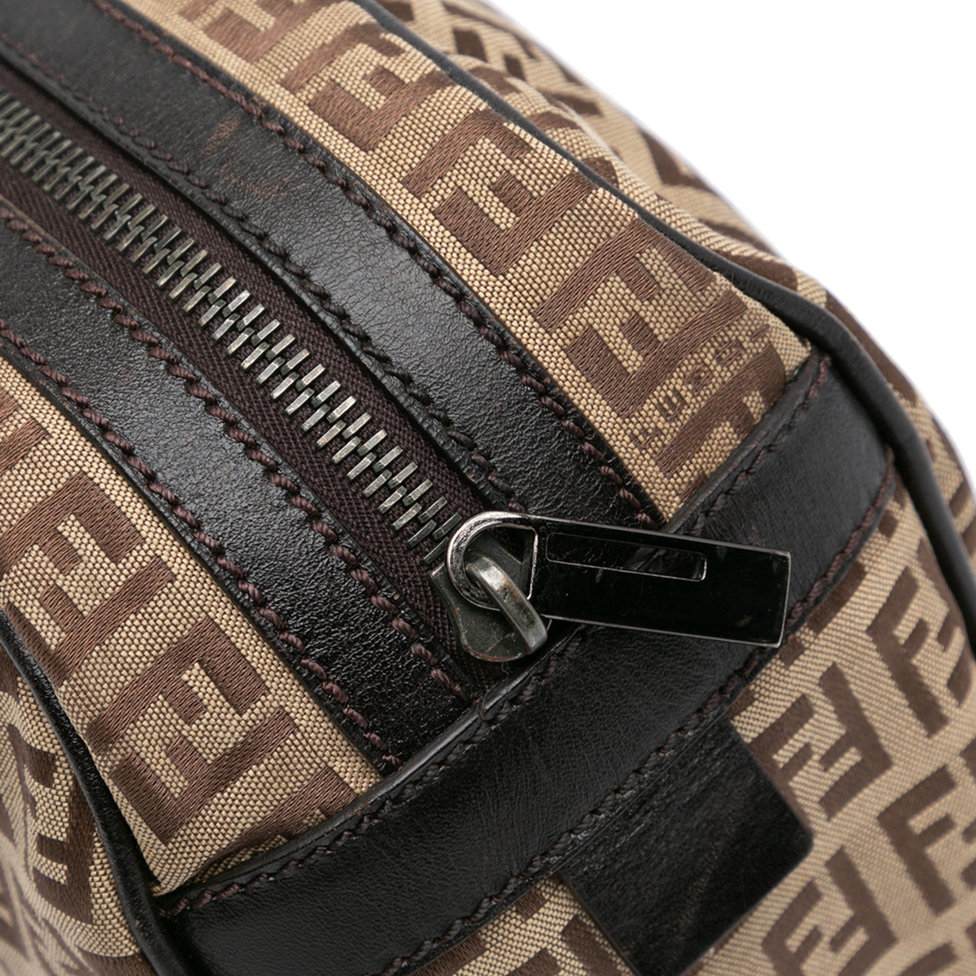Fendi Zucchino Canvas Handbag