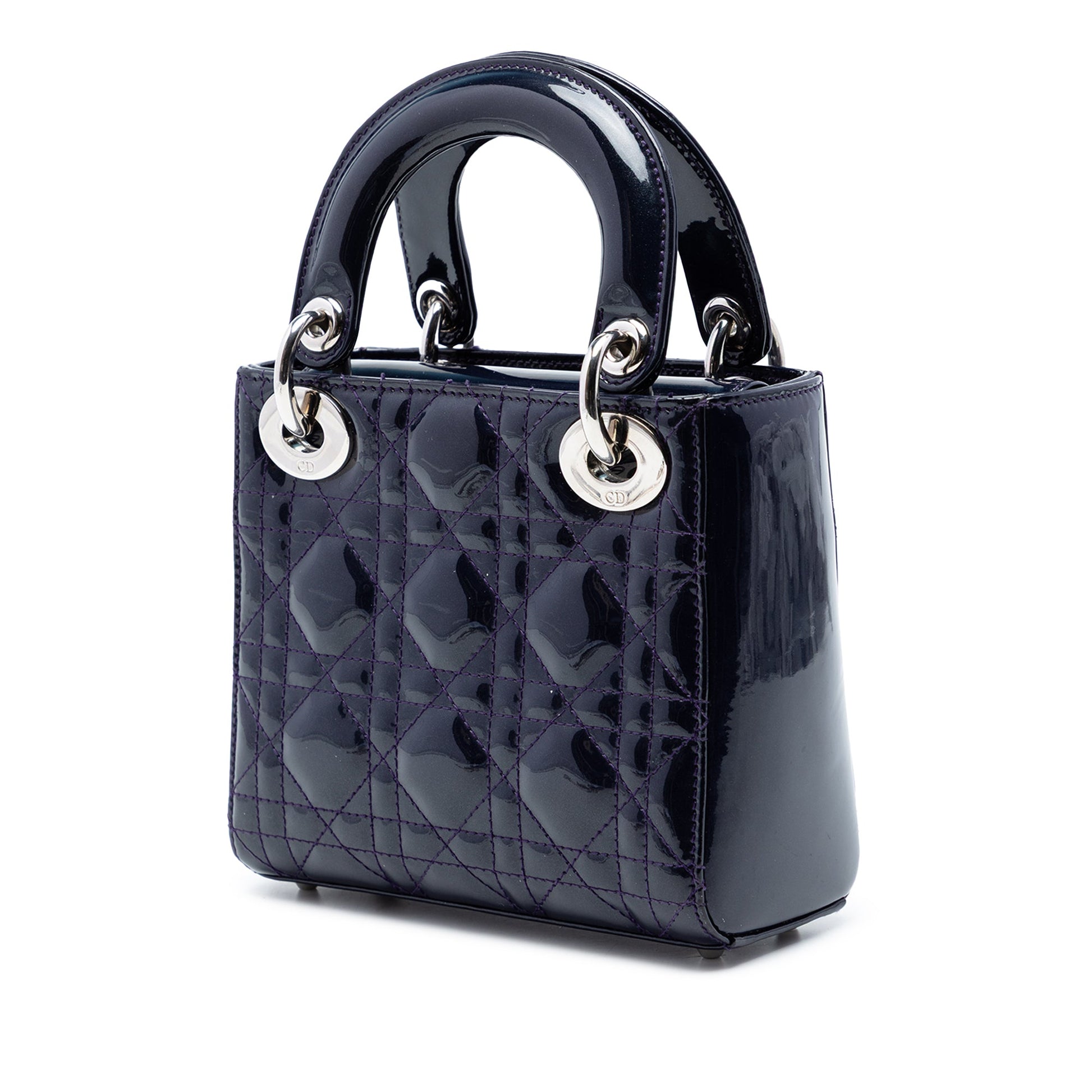 Dior Mini Patent Cannage Lady Dior