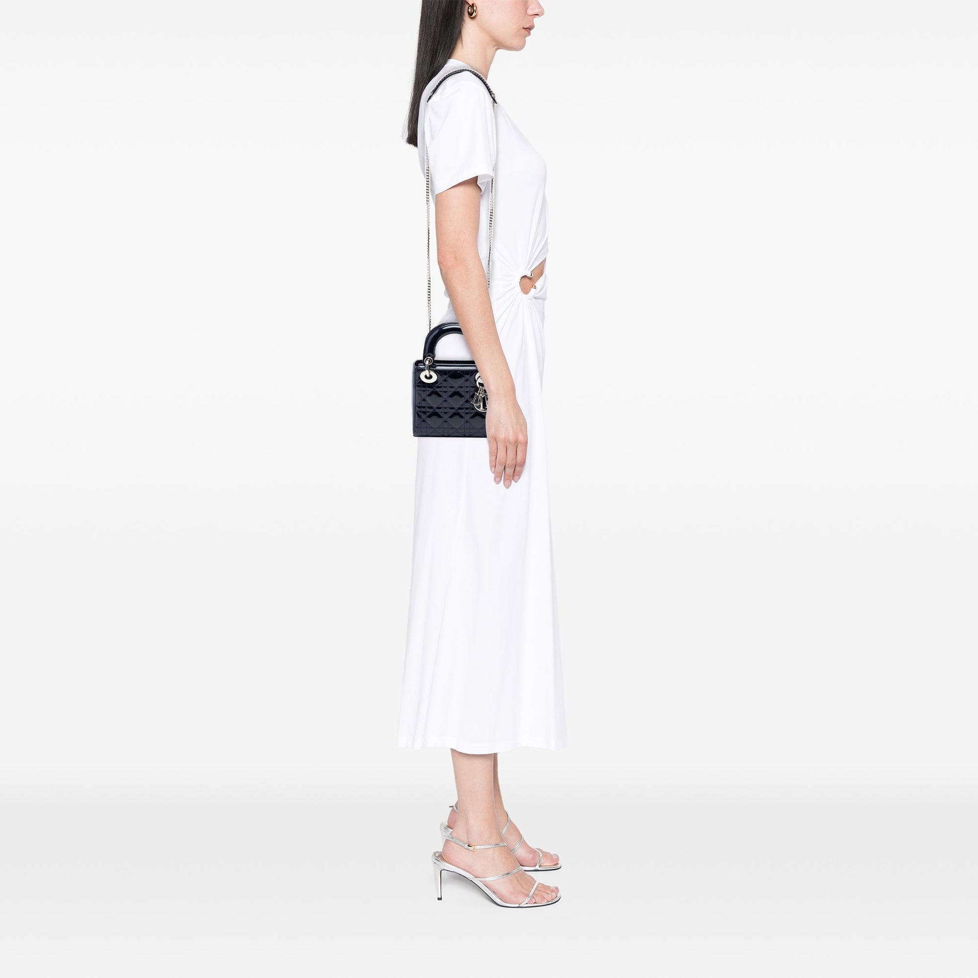 Dior Mini Patent Cannage Lady Dior