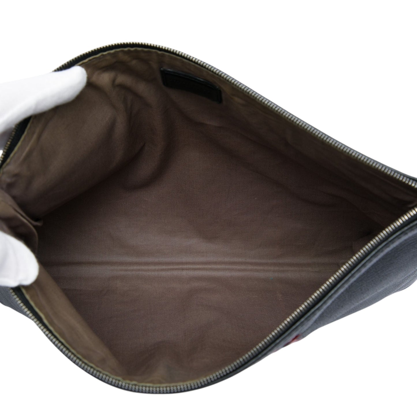 Bottega Veneta Intrecciato Trimmed Bicolor Nappa Clutch