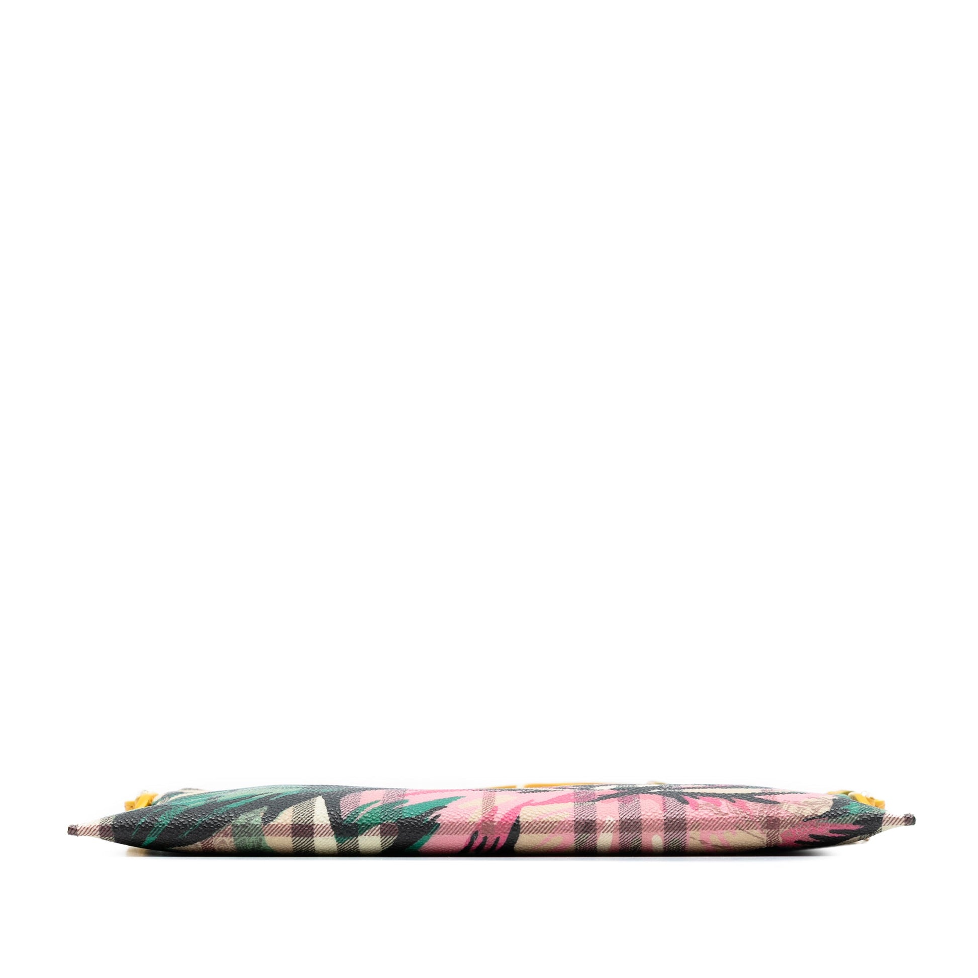 Burberry Haymarket Check Coated Canvas Floral Print Crossbody