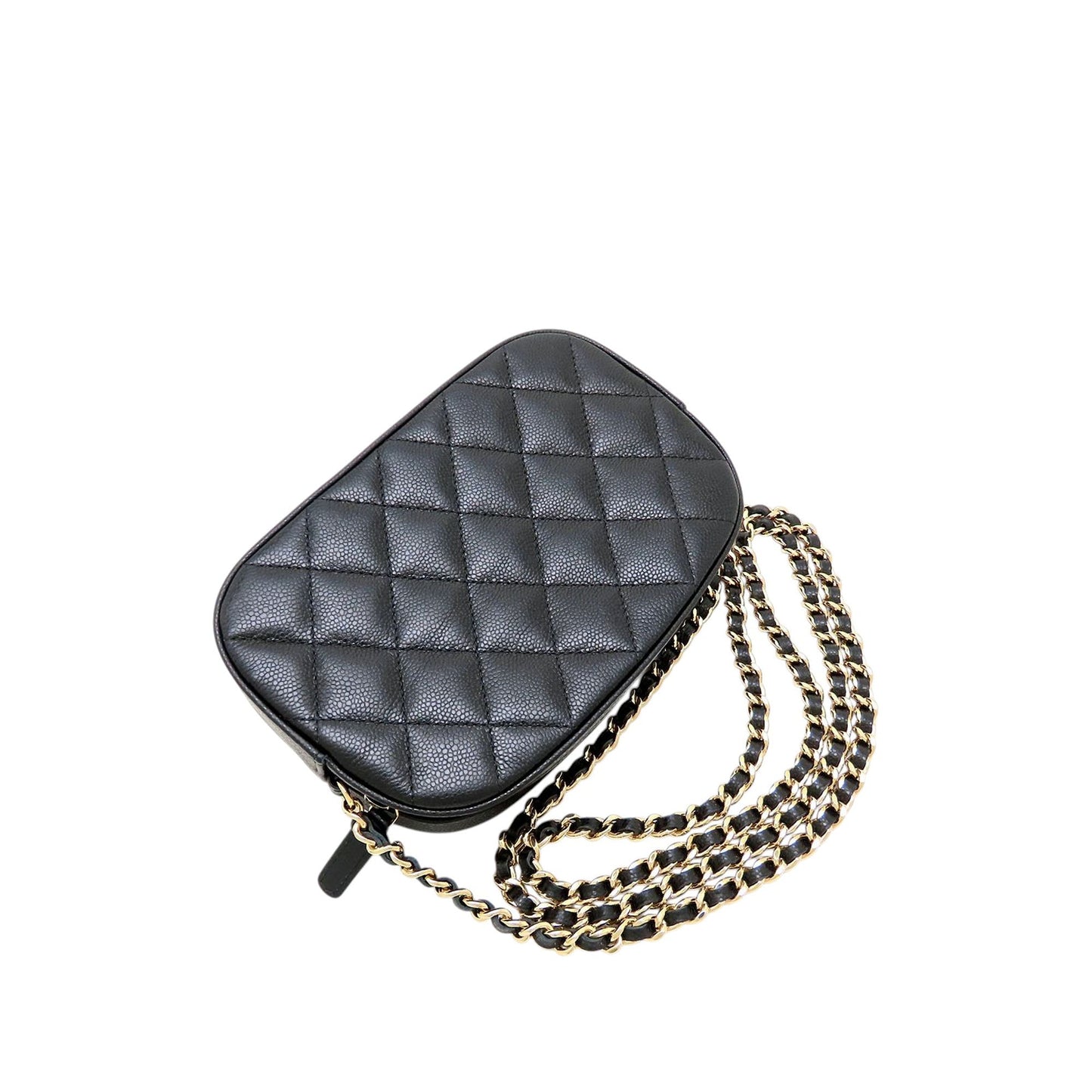 Chanel CC Quilted Caviar Camera Bag
