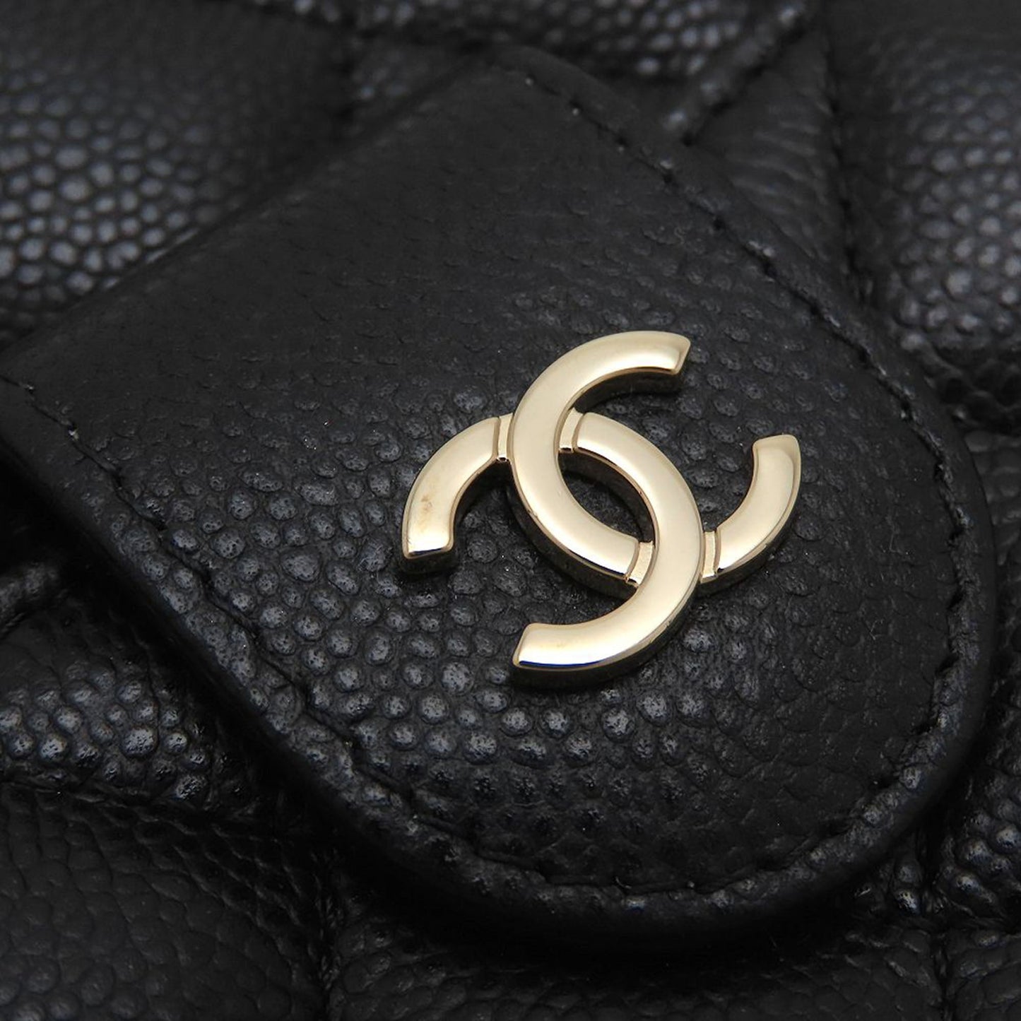 Chanel CC Quilted Caviar Camera Bag