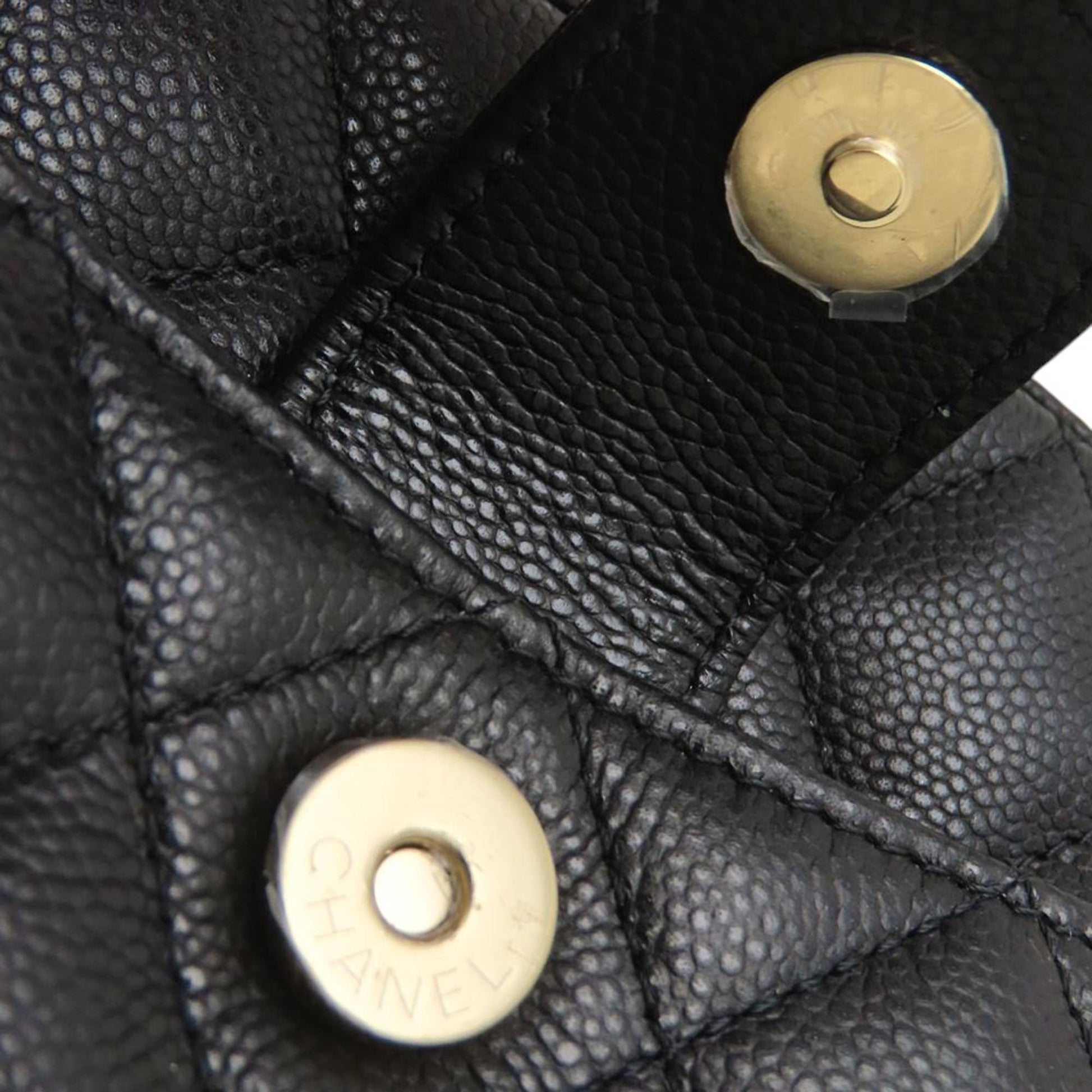 Chanel CC Quilted Caviar Camera Bag