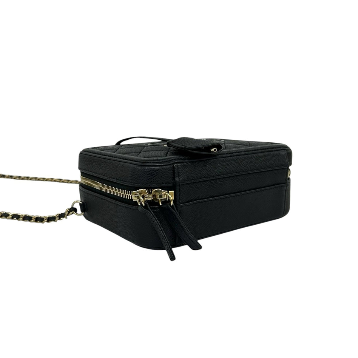 Chanel Small Caviar CC Filigree Vanity Case
