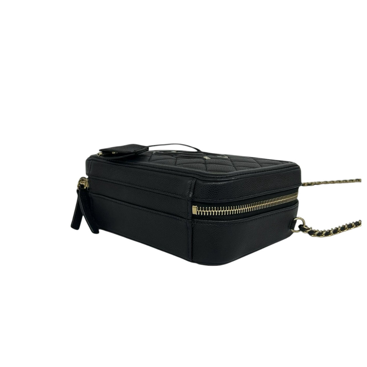 Chanel Small Caviar CC Filigree Vanity Case