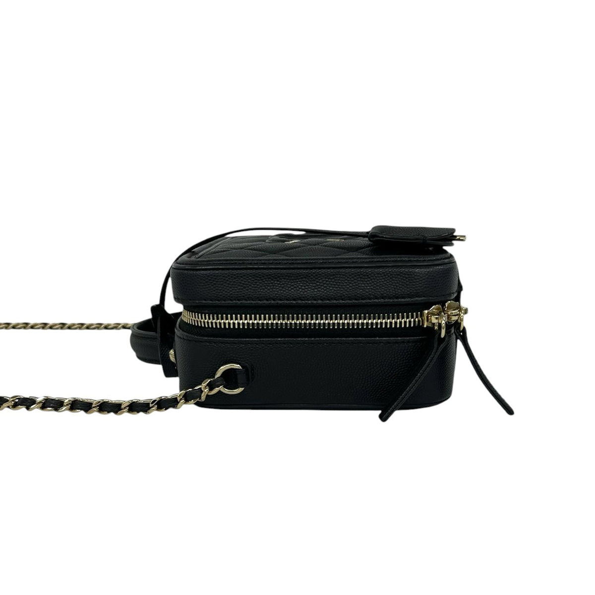 Chanel Small Caviar CC Filigree Vanity Case