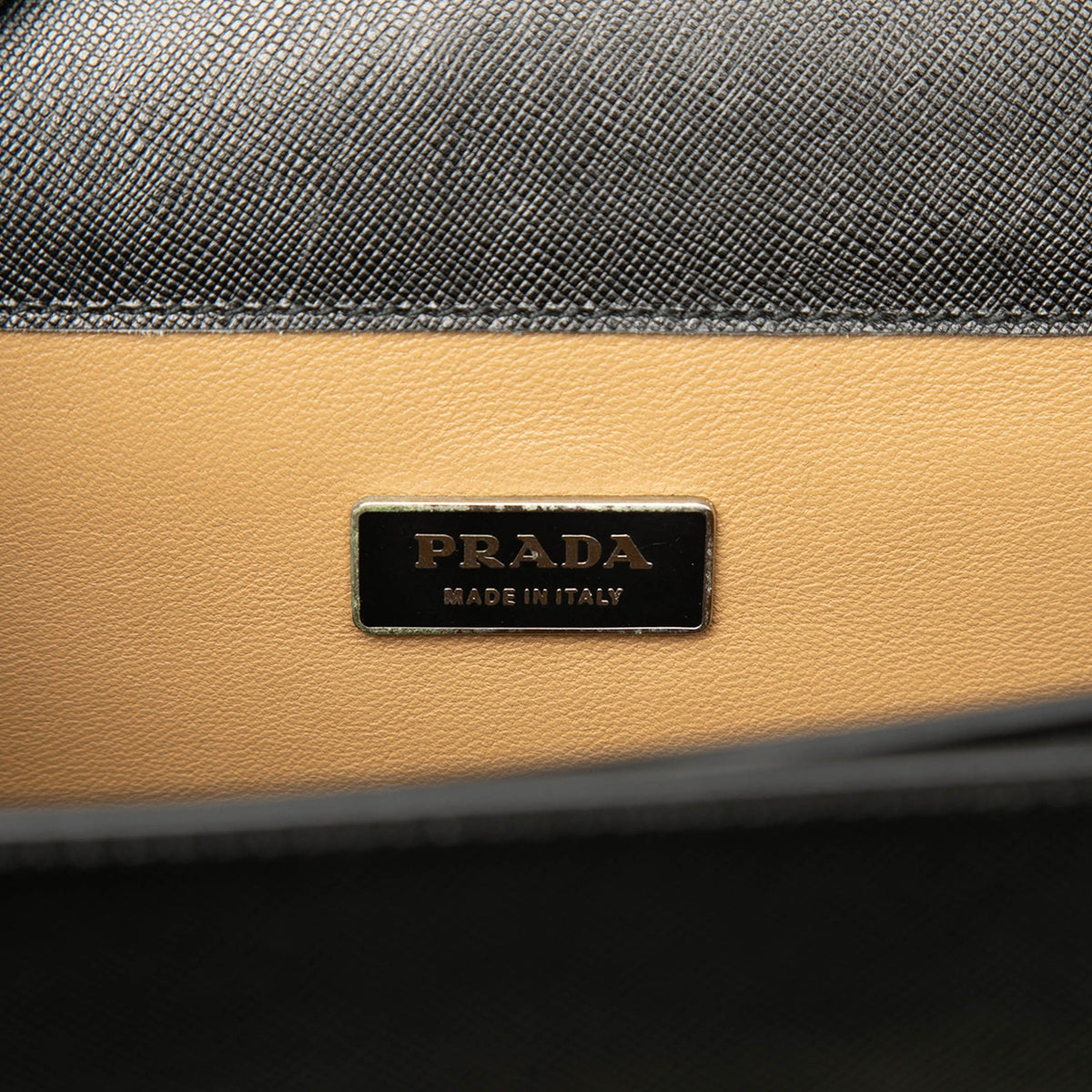 Prada Saffiano Briefcase — Black