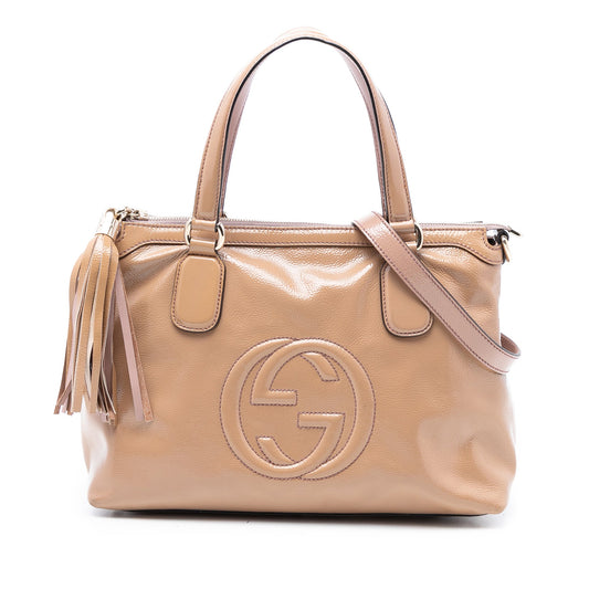 Gucci Small Patent Soho Working Satchel