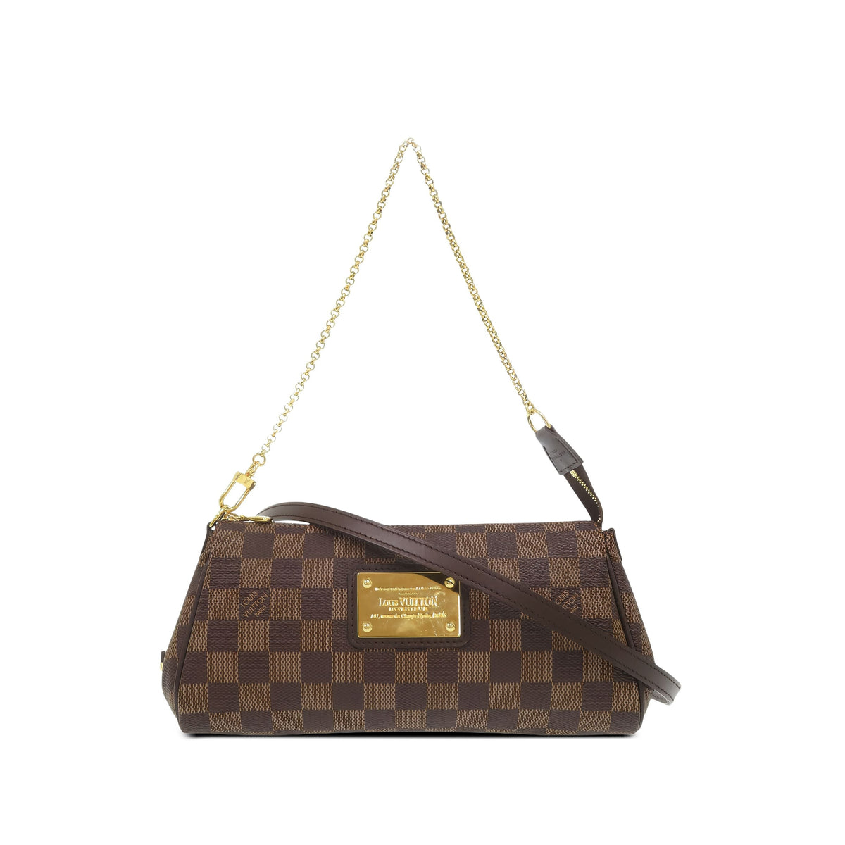 Louis Vuitton Damier Ebene Eva — Brown