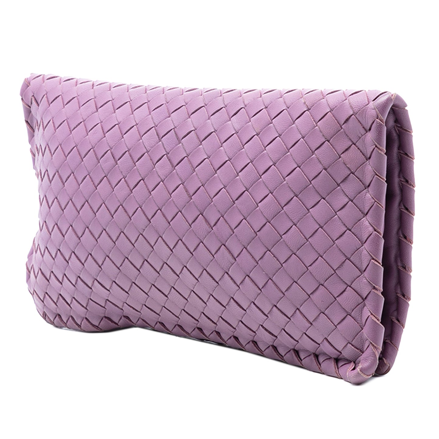Nappa Intrecciato Turn Lock Clutch