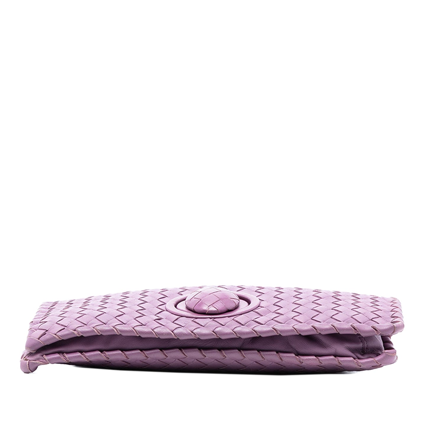 Nappa Intrecciato Turn Lock Clutch