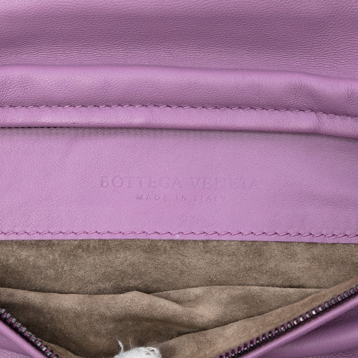 Nappa Intrecciato Turn Lock Clutch