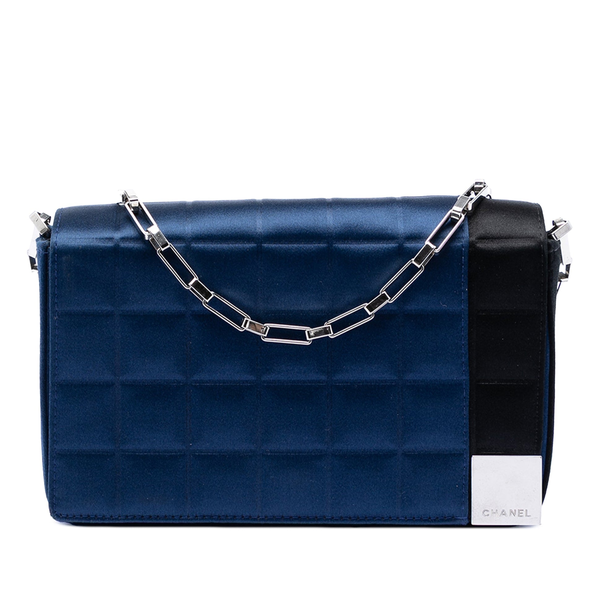 Chanel Mini Chocolate Bar Satin Shoulder Bag