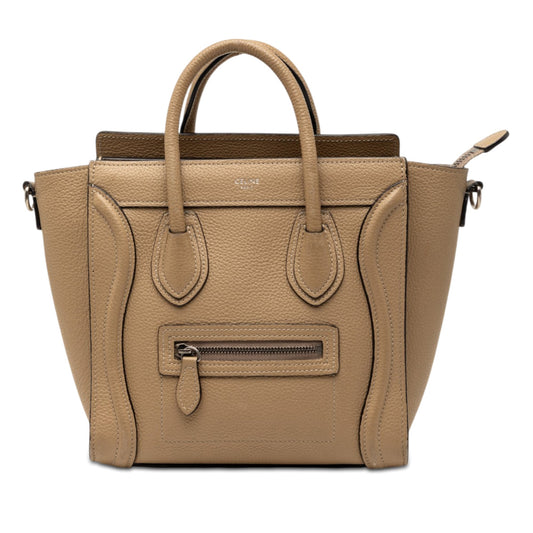 Celine Nano Leather Luggage Tote