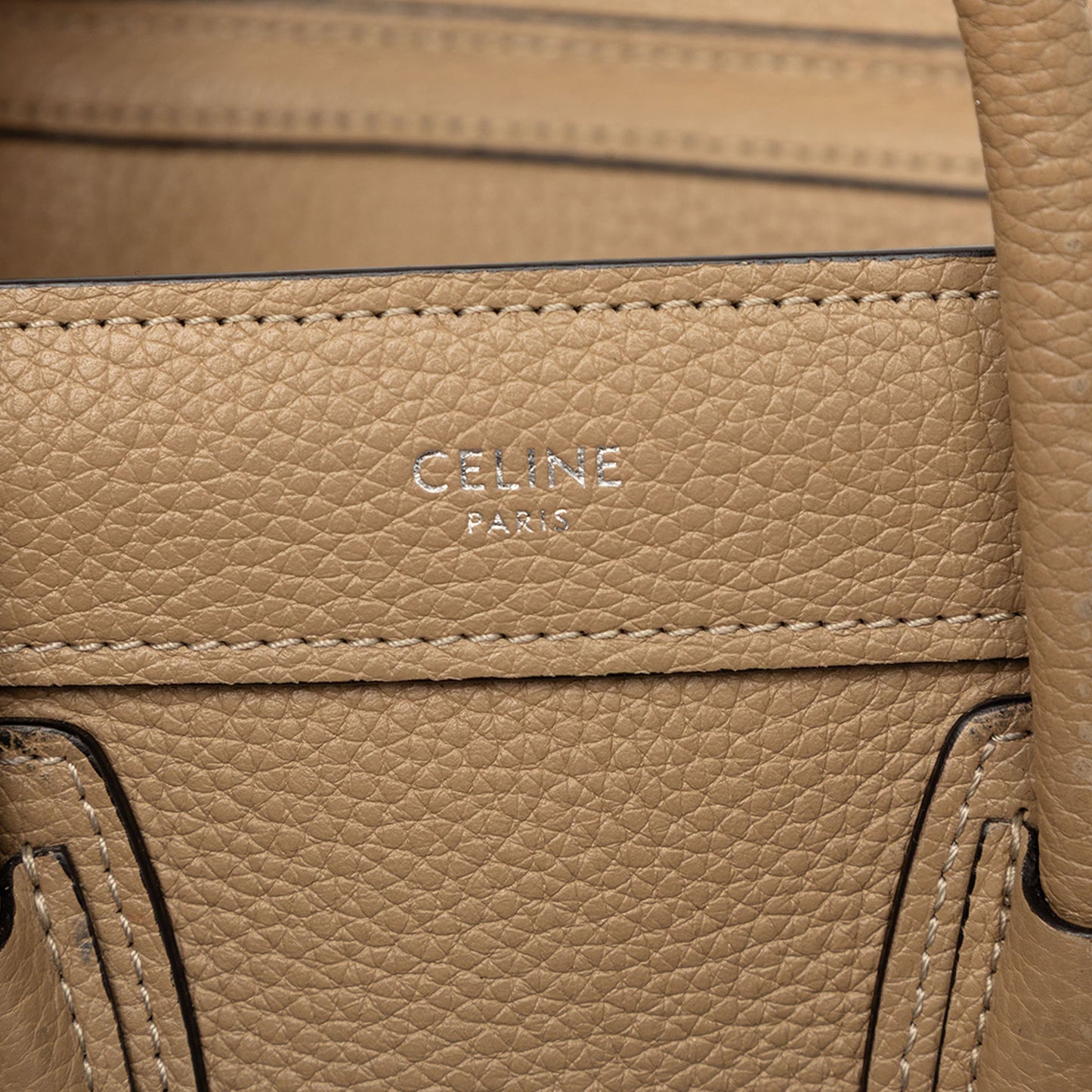 Celine Nano Leather Luggage Tote