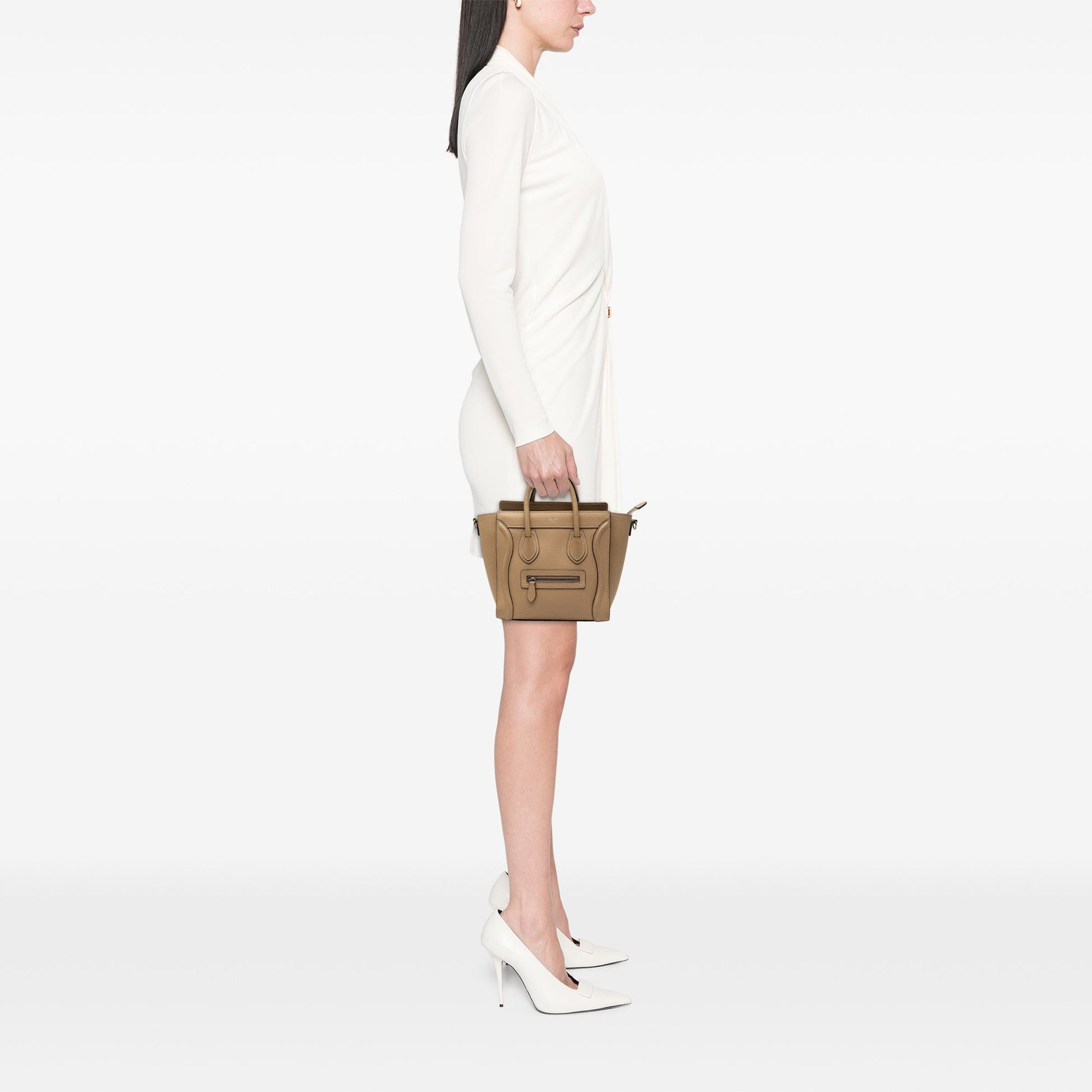 Celine Nano Leather Luggage Tote